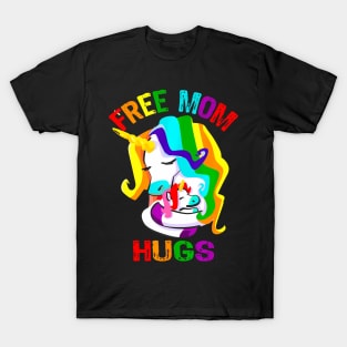 Free Mom Hugs Lgbt Gay Pride T-Shirt